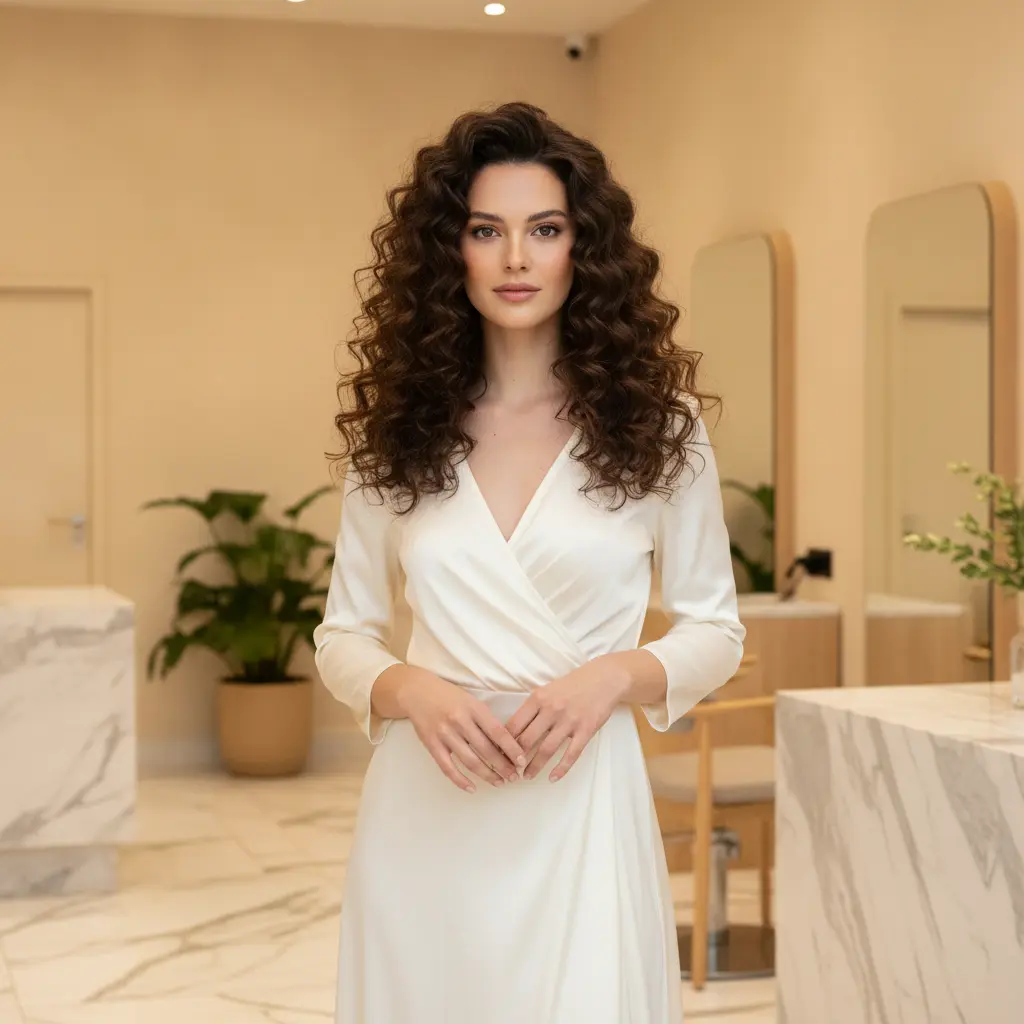 Volle, glanzende krullen (rich brunette) – Braziliaanse kapper Amsterdam